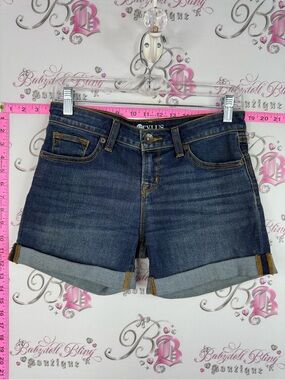 STYLUS shorts Dark Blue Cuffed Jean Shorts